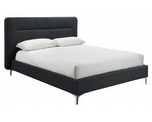5ft King Size Fyn Dark Grey Charcoal Linen Fabric Upholstered Bed Frame